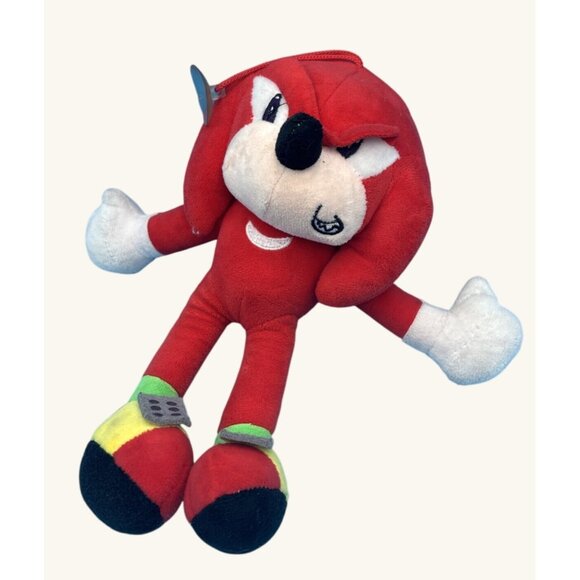Knuckles The Echidna Plush Toy 10" Sega Sonic The Hedgehog Red & White - Picture 1 of 2